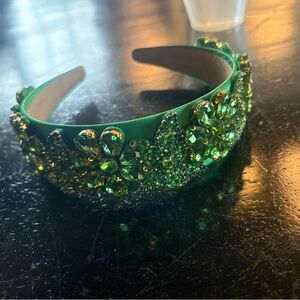 Green Embellished Headband